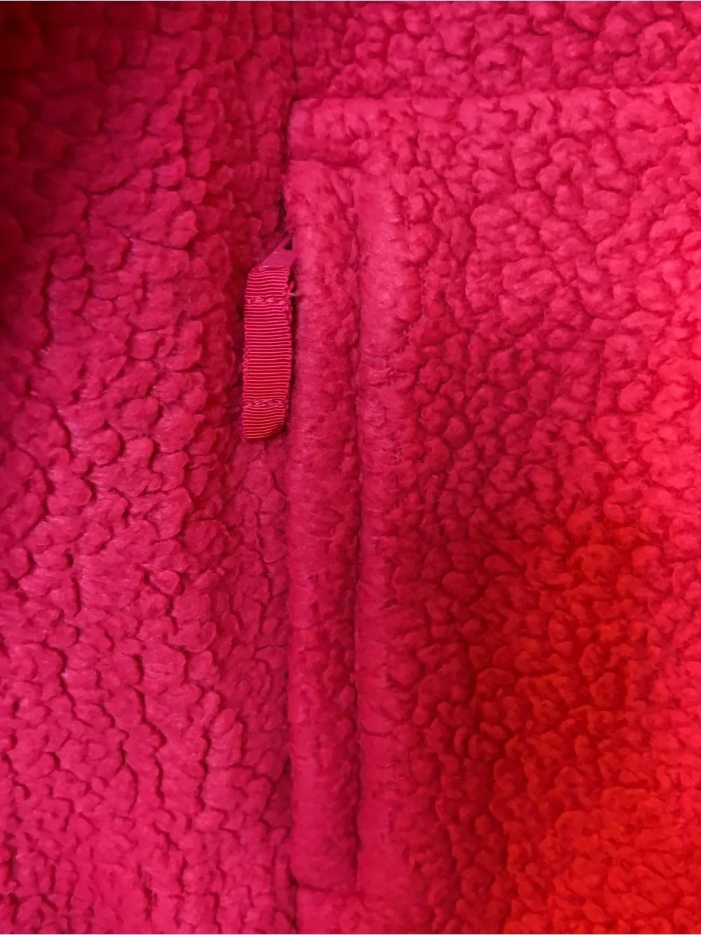 Talbots Cozy Red Sherpa Zip Jacket 1X